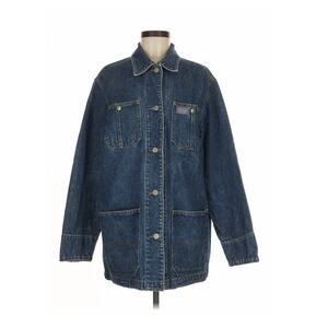 VTG Ralph Lauren Jeans Co Denim Blue Chore Barn Coat Jacket M